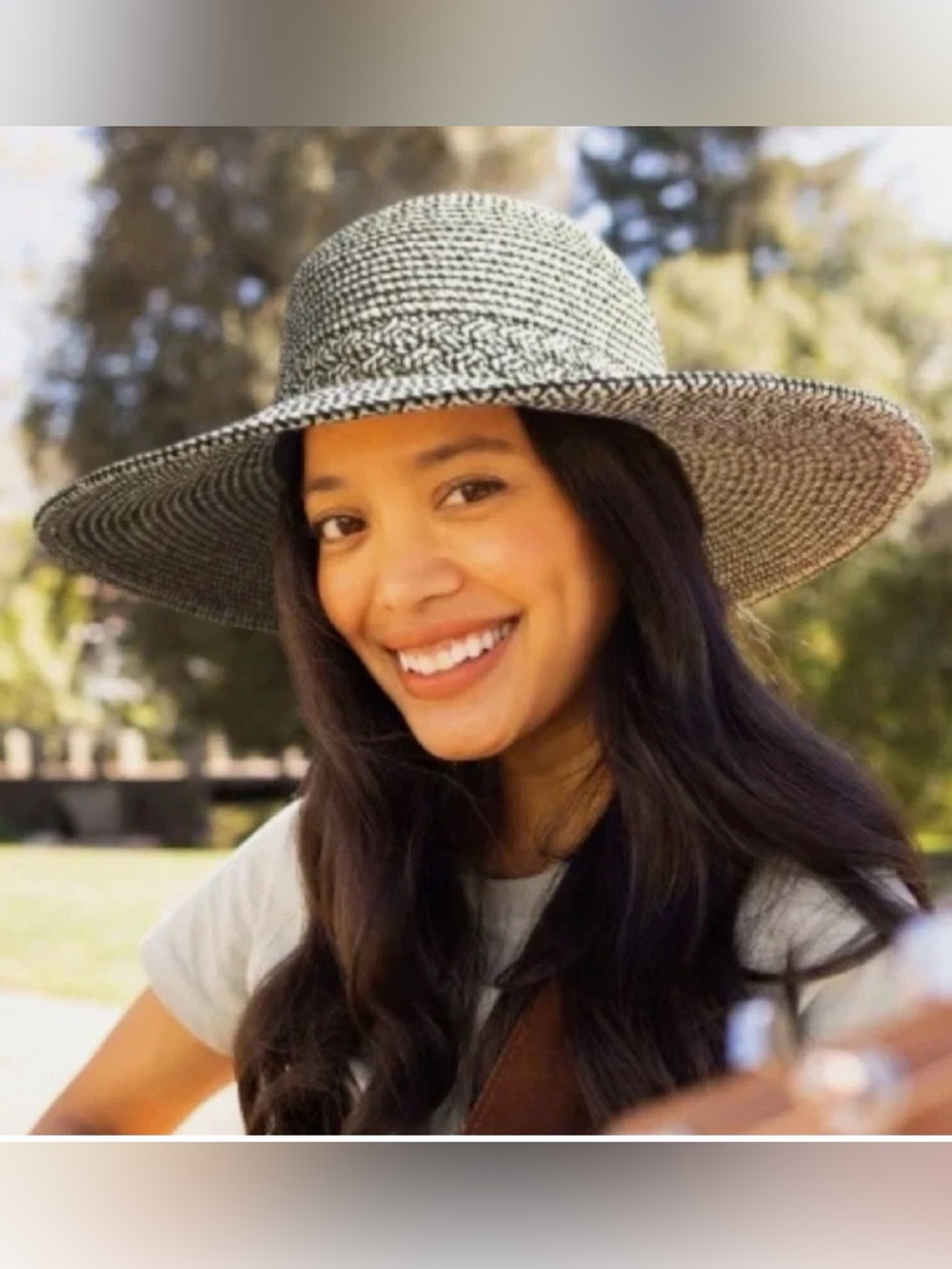 Sunday Afternoons UV Charleston Hat Pepper Tweed Wide Brim Sun Beach One Size